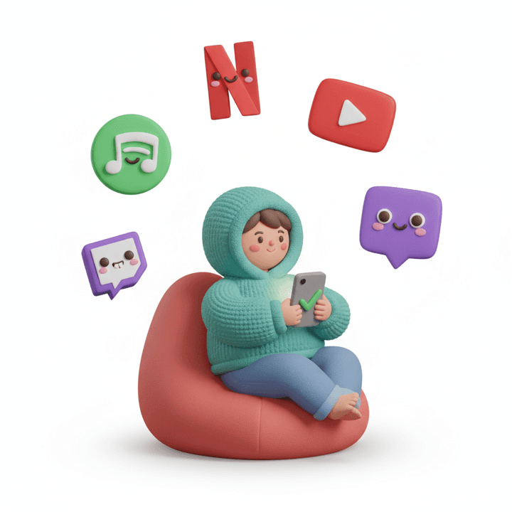 Illustration of reducing subscription spending